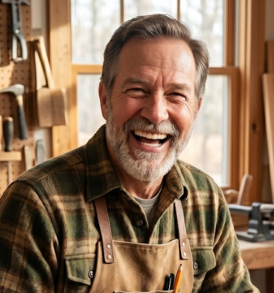 Honey Vital customer Robert in his workshop